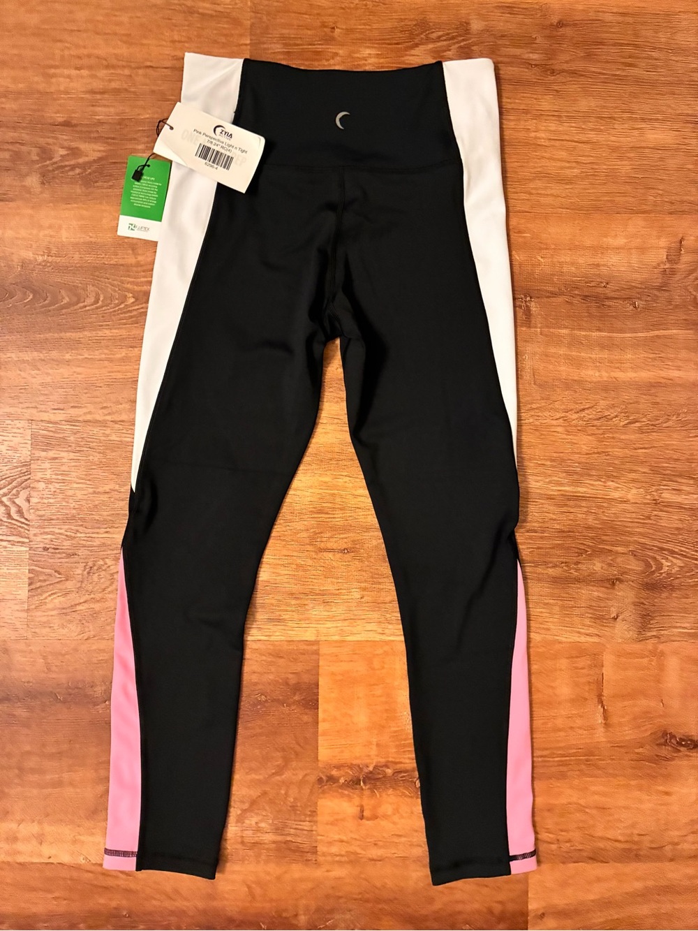 ZYIA NWT Pink Perspective Light n Tight 7/8 24” RC Sz 4 Activewear Style 6296